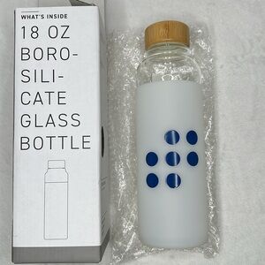 18 Oz Borosilicate Glass Water Bottle